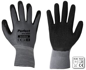 Aia- ja töökindad Perfect Grip Gray, 6 tk. hind ja info | Töökindad | hansapost.ee