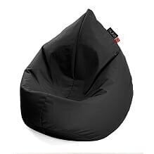 Кресло-мешок Qubo™ Drizzle Drop, гобелен, черное цена и информация | Детские диваны, кресла | hansapost.ee