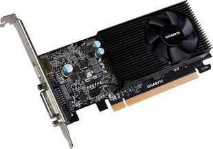 Видеокарта Gigabyte GeForce GT 1030 2 ГБ GDDR5 (64 бит), DVI-D, HDMI, BOX (GV-N1030D5-2GL) цена и информация | Для видеокарт | hansapost.ee