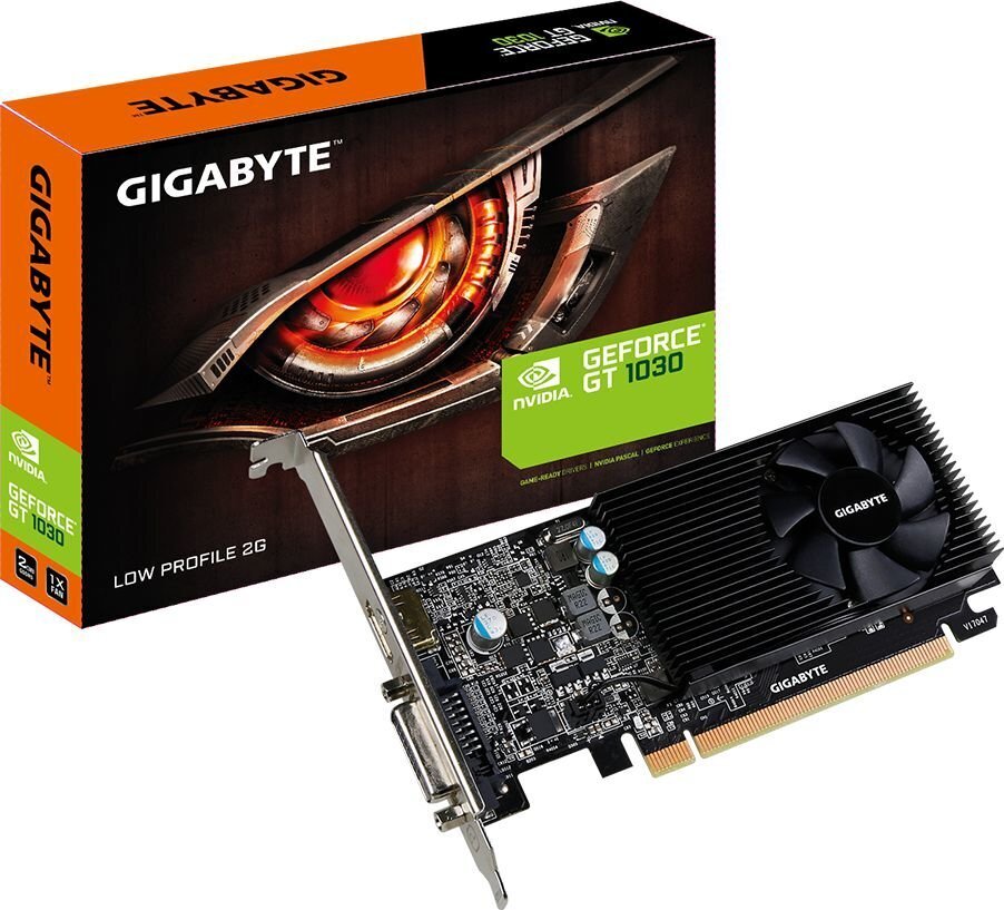 Videokaart Gigabyte GeForce GT 1030, 2GB цена и информация | Videokaardid | hansapost.ee