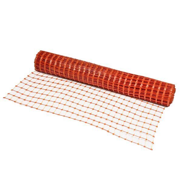 Turvavõrk BARRIER NET, 1x30 m, 90x26 mm, 100 g/m2, oranž hind ja info | Aiad, murupiirded, aiavõrgud | hansapost.ee