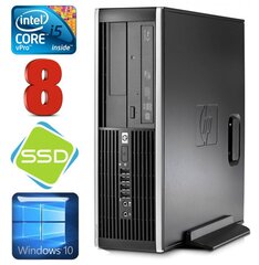 HP 8100 Elite SFF i5-650 8GB 120SSD DVD WIN10 цена и информация | Стационарные компьютеры | hansapost.ee