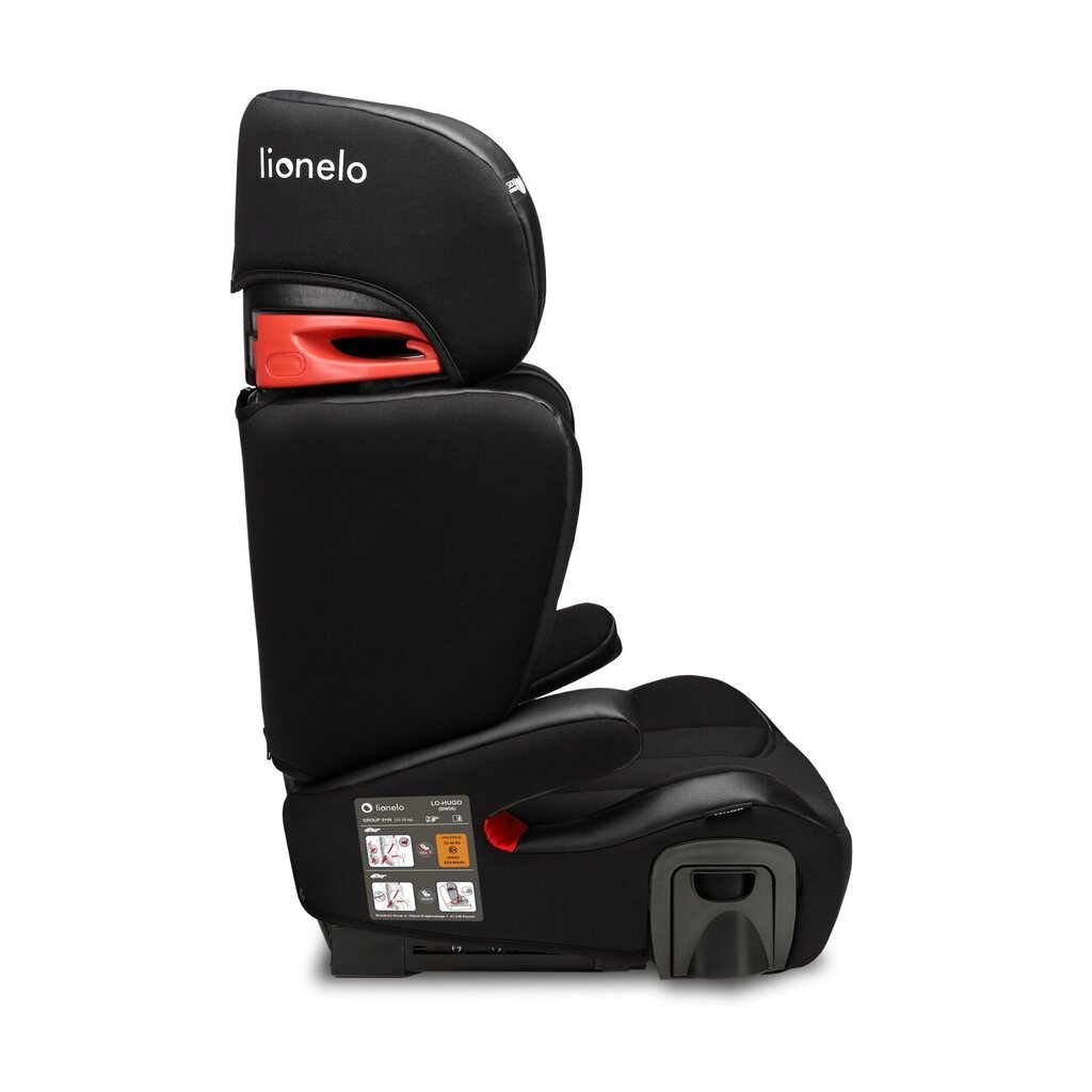 Turvatool Lionelo Hugo Isofix, 15-36 kg, leather black hind ja info | Turvatoolid ja turvahällid | hansapost.ee