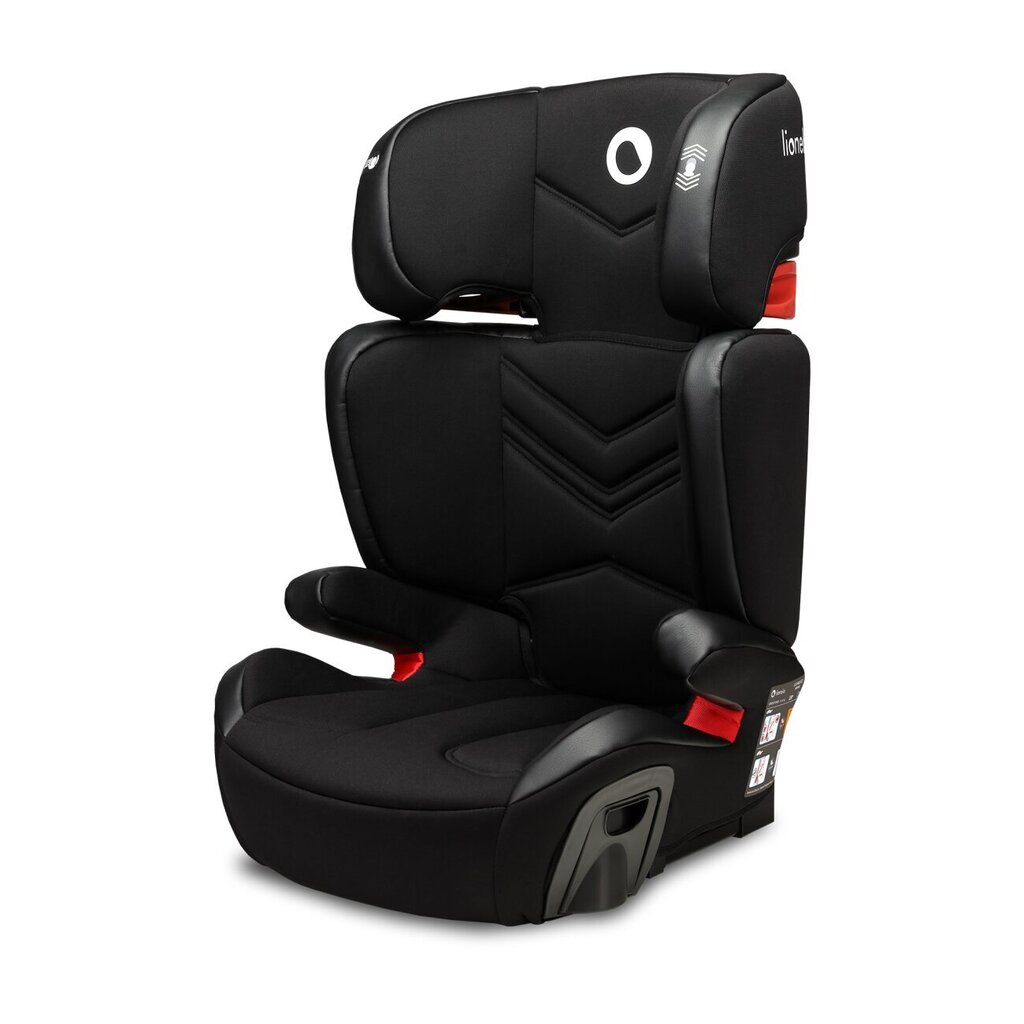 Turvatool Lionelo Hugo Isofix, 15-36 kg, leather black hind ja info | Turvatoolid ja turvahällid | hansapost.ee