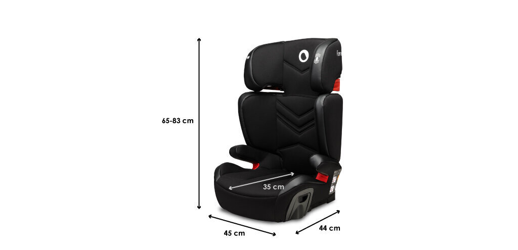 Turvatool Lionelo Hugo Isofix, 15-36 kg, leather black hind ja info | Turvatoolid ja turvahällid | hansapost.ee