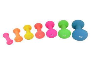 Neopreenkattega hantlid Tunturi, 3 kg, lillad price and information | Dumbbells, barbells, weights | hansapost.ee