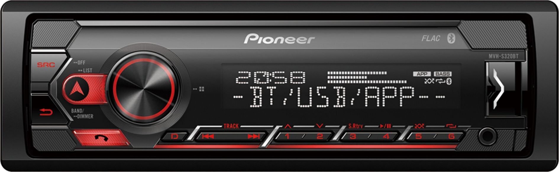 Pioneer MVH-S320BT цена и информация | Autoraadiod, multimeedia | hansapost.ee