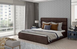 Кровать NORE Caramel 02, 160x200 см, коричневая цена и информация | Кровати | hansapost.ee