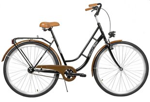 Городской велосипед AZIMUT Retro 28" 2021, черный цена и информация | Велосипеды | hansapost.ee
