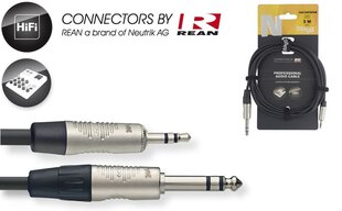 Stagg NAC3MPSPSR, Aux 3.5 mm/Aux 6.35 mm, 3 m hind ja info | Juhtmed ja kaablid | hansapost.ee