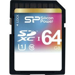 Silicon Power карта памяти SDXC 64GB Elite цена и информация | Карты памяти | hansapost.ee