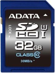 ADATA 32GB SDHC UHS-I U1 (10 класс) цена и информация | Карты памяти для фотоаппаратов, камер | hansapost.ee