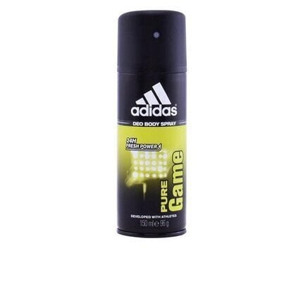 Spreideodorant Adidas Pure Game meestele 150 ml цена и информация | Dušigeelid ja deodorandid meestele | hansapost.ee