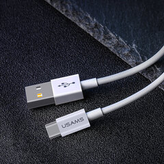 USAMS USB-C кабель быстрой зарядки 2A, белый цена и информация | Кабели для телефонов | hansapost.ee