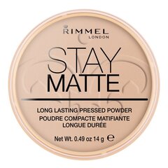 Rimmel London Stay Matte пудра 14 г, 005 Silky Beige цена и информация | Пудры, базы под макияж | hansapost.ee