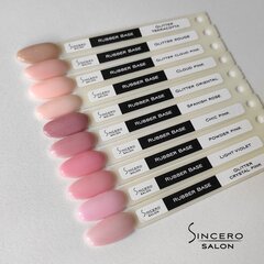 Резиновая основа Sincero Salon, 6 мл, Glitter Cloud Pink цена и информация | Лаки, укрепители для ногтей | hansapost.ee