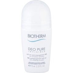 Дезодорант для женщин Biotherm Deo Pure Invisible Antiperspirant Roll-On, 75 мл цена и информация | Дезодоранты | hansapost.ee