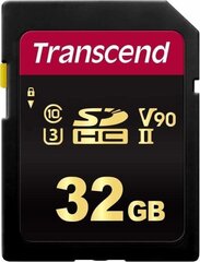 Transcend TS32GSDC700S MicroSDHC 32GB цена и информация | Карты памяти для телефонов | hansapost.ee