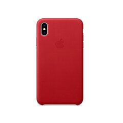 Apple iPhone XS Max Leather Cover, Красный цена и информация | Чехлы для телефонов | hansapost.ee