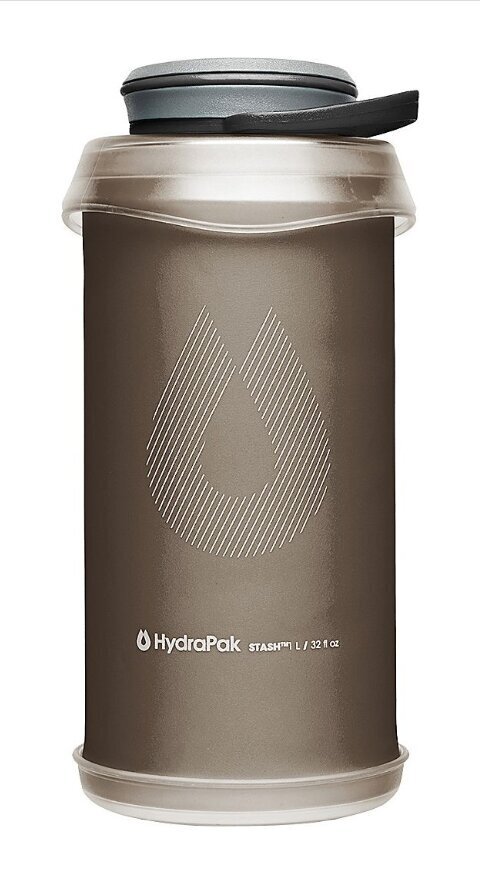 Kokkupandav pudel HydraPak Stash 1000 ml, hall цена и информация | Joogipudelid | hansapost.ee