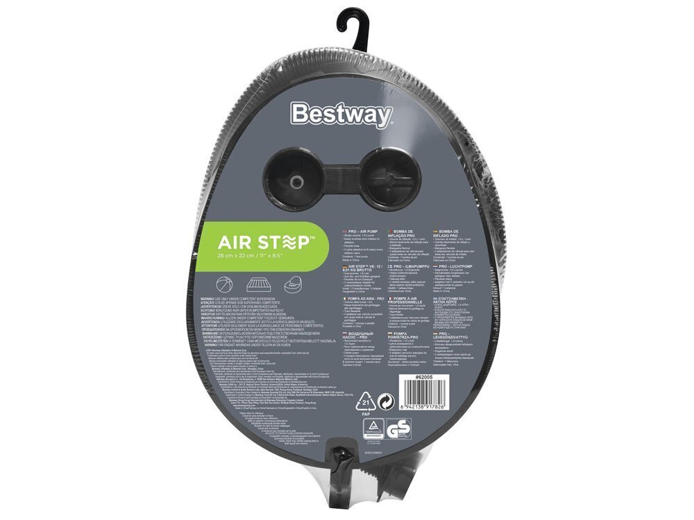 Jalgpump Bestway Air Step Pro, 29x22 cm цена и информация | Täispuhutavad madratsid ja mööbel | hansapost.ee