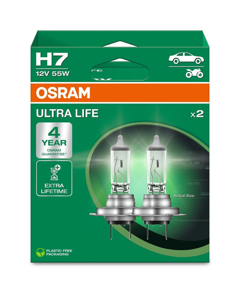 Autopirn Osram 4052899436558 H7 12V 55W цена и информация | Autopirnid | hansapost.ee