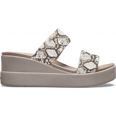 Crocs™ naiste vabaajajalatsid Brooklyn Mid Wedge Womens, kirju hind ja info | Plätud ja sussid naistele | hansapost.ee