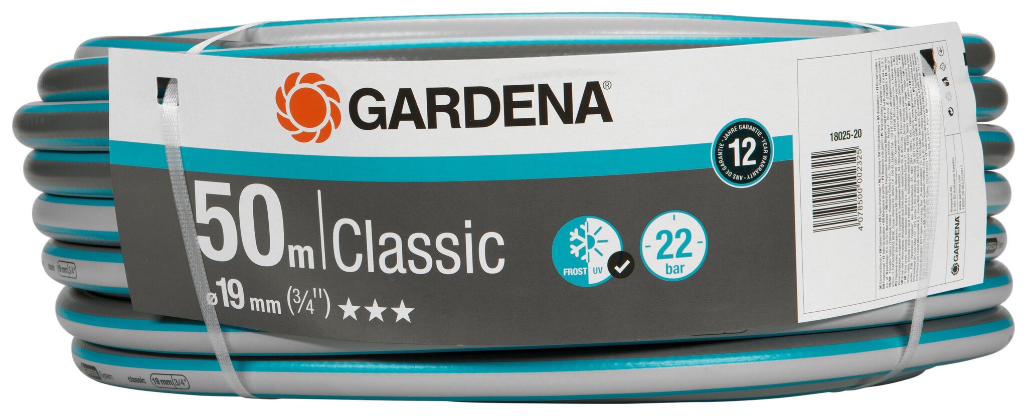 Gardena Classic voolik 19 mm, 50 m hind ja info | Niisutussüsteemid, kastmisvoolikud ja kastekannud | hansapost.ee