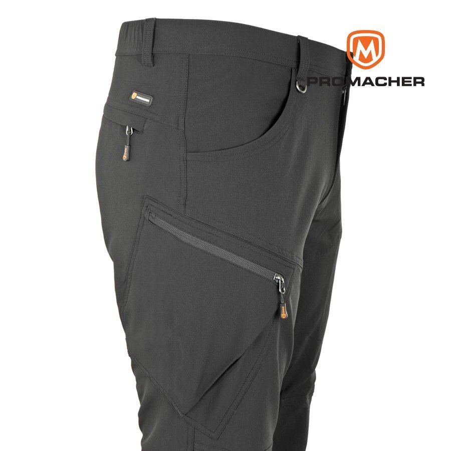 Elastsed püksid Promacher FOBOS, must hind ja info | Tööriided | hansapost.ee