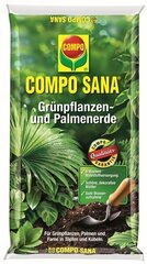 Substraat COMPO SANA palmidele ja teistele lopsakate lehtedega taimedele, 10 l hind ja info | Kompost, muld ja turvas | hansapost.ee