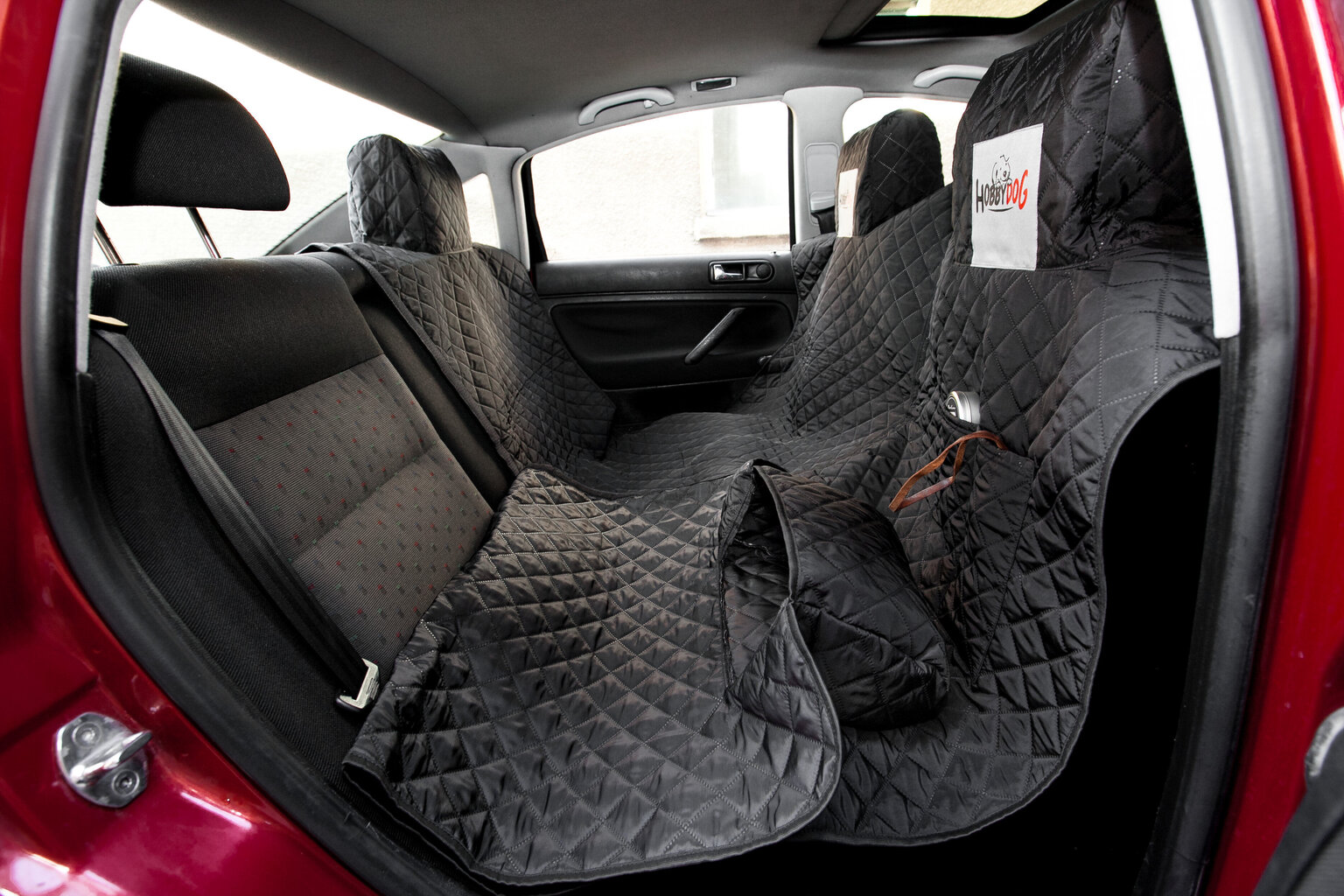Hobbydog autoistme kate velcro-kinnitusega, must, 160x140 cm цена и информация | Koerte reisitarvikud | hansapost.ee