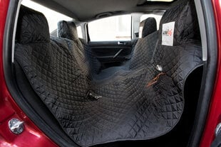 Чехол для автомобильных сидений Hobbydog на липучке Velcro, черный, 160x140 см цена и информация | Принадлежности в дорогу | hansapost.ee