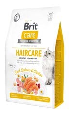 Brit Care Cat Grain-Free Haircare Healthy & Shiny coat полноценный корм для кошек 2кг цена и информация | Сухой корм для кошек | hansapost.ee