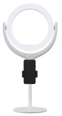 Devia Live Streaming Держатель для телефона со светодиодной лампой 8 дюймов 40 см белый цена и информация | Моноподы для селфи («Selfie sticks») | hansapost.ee