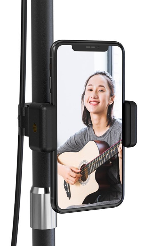 Devia Live Streaming Phone stand holder with LED lamp hind ja info | Selfie pulgad | hansapost.ee