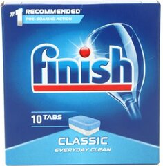 Finish таблетки для посудомоечной машины Classic, 10 шт. цена и информация | Finish Кухонные товары, товары для домашнего хозяйства | hansapost.ee