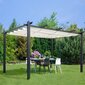 Paviljon katusega Patio Vigo 400x300 cm, kreem/must цена и информация | Varikatused ja aiatelgid | hansapost.ee