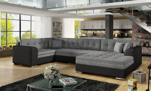 Мягкий угловой диван Damario, темно-серый/черный цена и информация | Угловые диваны | hansapost.ee