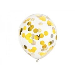 Õhupallid koos kollaste konfetidega, 30 cm hind ja info | Õhupallid | hansapost.ee