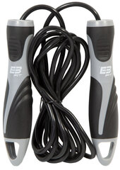 Скакалка EB Fit Fitness 275 см, серый / черный цена и информация | Скакалки | hansapost.ee