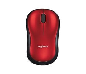 Logitech M185 , черный/красный цена и информация | Компьютерные мыши | hansapost.ee
