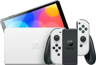 Nintendo Switch OLED NSH008, 64GB, valge hind ja info | Mängukonsoolid | hansapost.ee