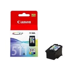 Tindikassett Canon CL-511, trikoloor hind ja info | Tindiprinteri kassetid | hansapost.ee