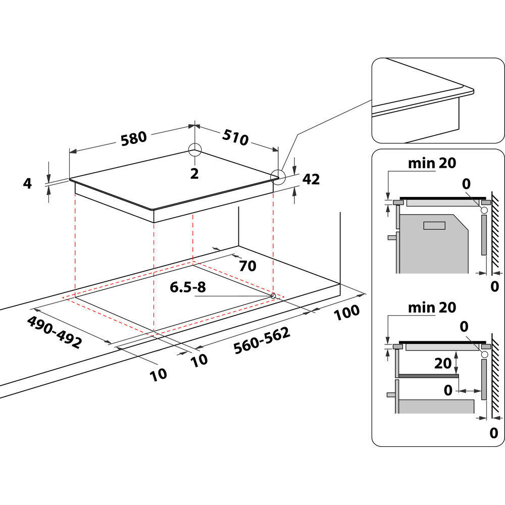 Whirlpool AKT8190BA hind ja info | Pliidiplaadid | hansapost.ee