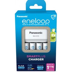 Panasonic eneloop charger BQ-CC55 + 4x1900 hind ja info | Akupatareide laadijad | hansapost.ee