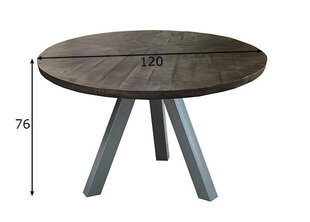 Обеденный стол Tische Ø120, серый цена и информация | Кухонные и обеденные столы | hansapost.ee