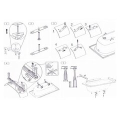 Ножки для ванны Kaldewei 5039 цена и информация | Принадлежности для ванн | hansapost.ee