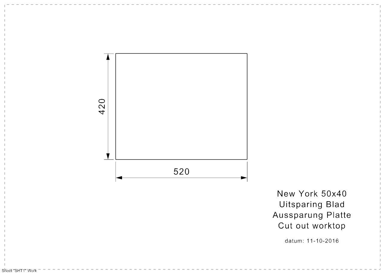 Roostevabast terasest köögivalamu Reginox New York (L), 50x40 cm hind ja info | Köögivalamud | hansapost.ee