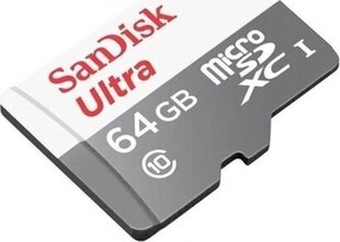 MEMORY MICRO SDXC 64GB UHS-I/SDSQUNR-064G-GN3MA SANDISK цена и информация | Карты памяти для фотоаппаратов, камер | hansapost.ee
