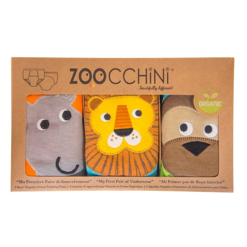 Korduvkasutatavad mähkmepüksid Zoocchini® Safari Friends, 2-3-aastane, 3 tk hind ja info | Mähkmed, riidest mähkmed | hansapost.ee